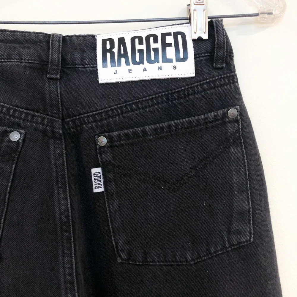 NEW The Ragged Priest 100% Cotton 3 Panel Ombre Mom Fray Denim Jeans - Picture 7 of 9